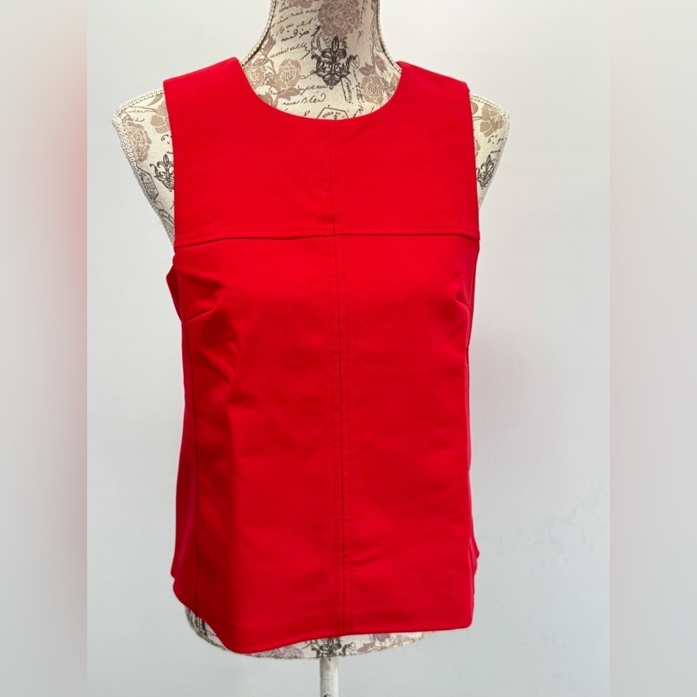 HALOGEN Bright Red sleeveless top size S